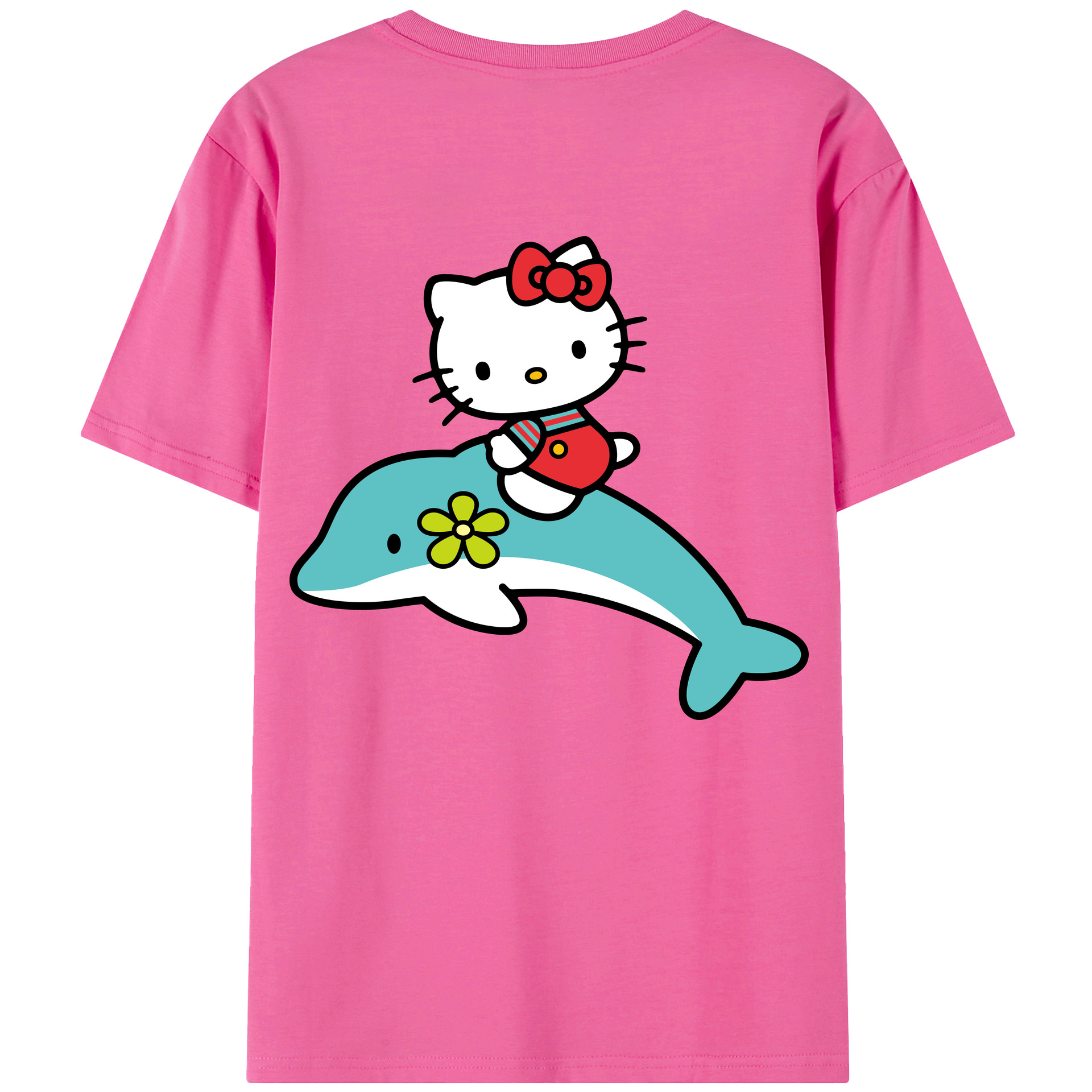 （画像用） Hello Kitty ハローキティ レディース半袖Tシャツ(バックプリント)